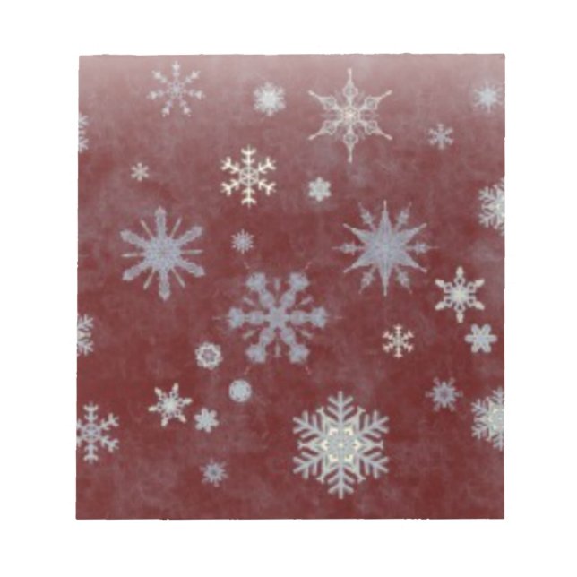 Frosty Snowflake Notepad (Front)
