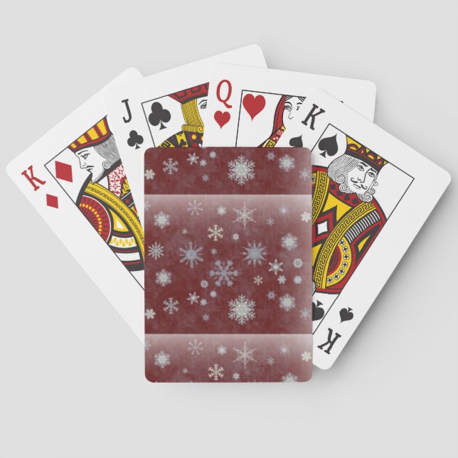 Frosty Snowflake Playing Cards (Back)