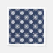 Frosty snowflakes design on a midnight blue sky