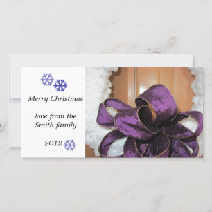 Frosty Snowflakes Photo Greeting Card