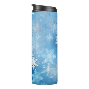 Frosty Snowflakes  Thermal Tumbler