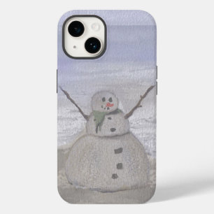 Frosty Snowman At The Beach Case-Mate iPhone 14 Case