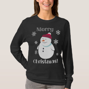 Frosty Snowman Cute Animal Merry Christmas T-Shirt