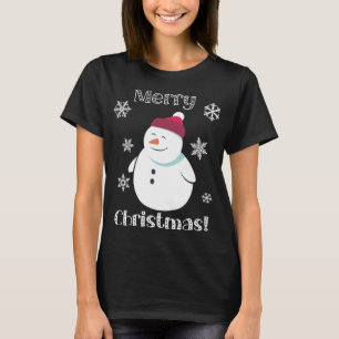 Frosty Snowman Cute Animal Merry Christmas T-Shirt