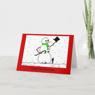 Frosty the Showman Holiday Card