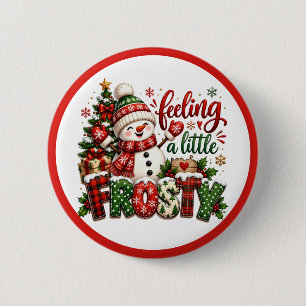 Frosty The Snowman 6 Cm Round Badge