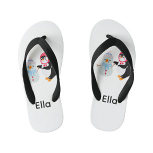 Frosty the Snowman and Penguin Kid's Thongs