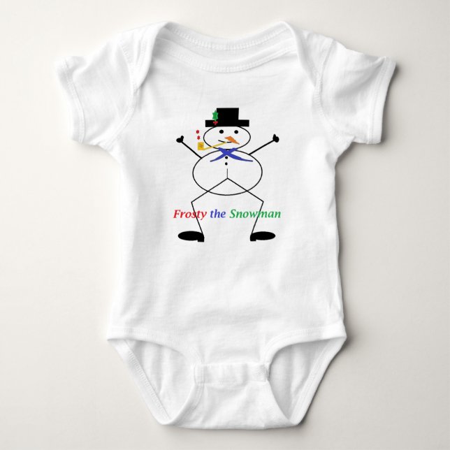 "Frosty the Snowman" Baby Bodysuit (Front)