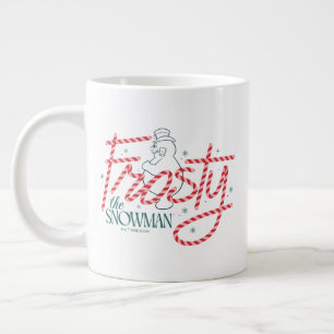 Frosty the Snowman Candy Cane Logo Large Coffee Mug