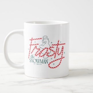 Frosty the Snowman Candy Cane Logo Large Coffee Mug