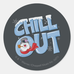 Frosty the Snowman™   Chill Out Classic Round Sticker