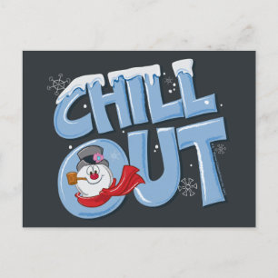 Frosty the Snowman™ Chill Out Holiday Postcard