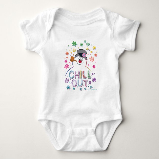 Frosty the Snowman™ | "Chill Out" Rainbow Colours Baby Bodysuit (Front)
