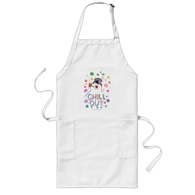 Frosty the Snowman™ | "Chill Out" Rainbow Colours Long Apron (Front)