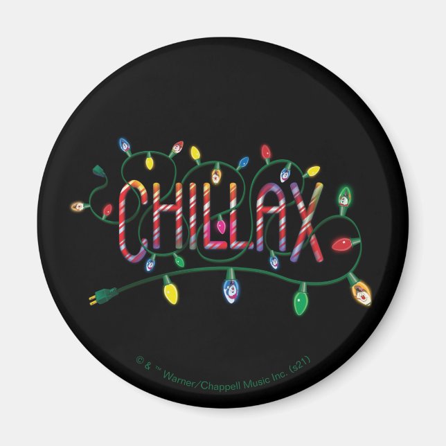 Frosty the Snowman™ | "Chillax" Holiday Lights Magnet (Front)