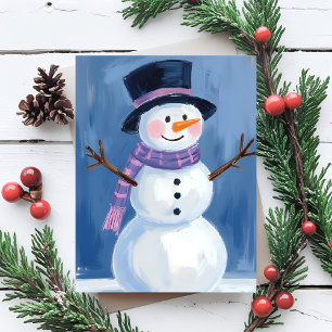 Frosty the Snowman Christmas Holiday Card