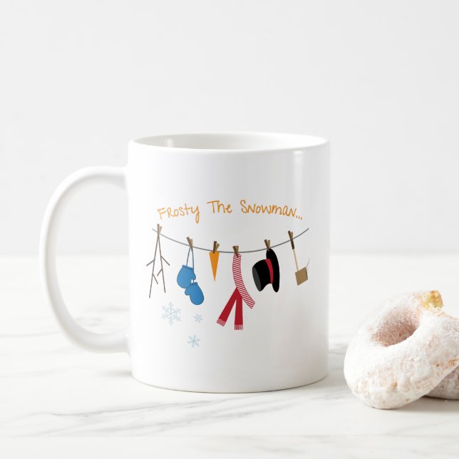 Frosty The Snowman Coffee Mug (With Donut)