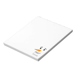 Frosty the Snowman Confuse Face Notepad