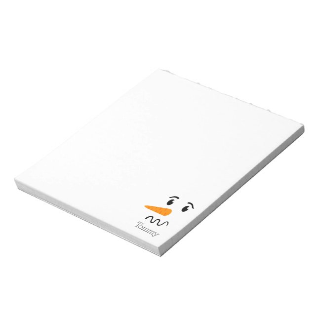 Frosty the Snowman Confuse Face Notepad (Rotated)