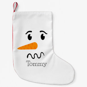 Frosty the Snowman Confuse Face Small Christmas Stocking