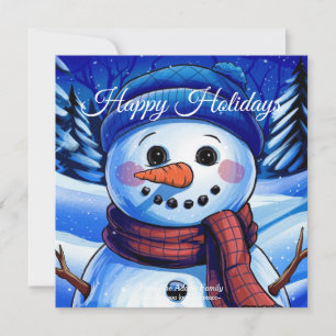 Frosty the Snowman Flat Holiday Card