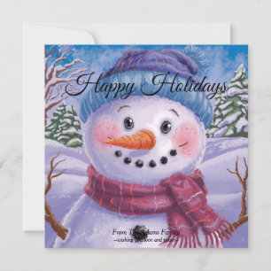 Frosty the Snowman Flat Holiday Card