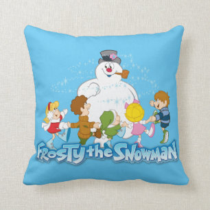 Frosty the Snowman™ Frosty & Children Playing Cushion
