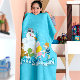 Frosty the Snowman™ Frosty & Children Playing Fleece Blanket