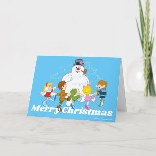Frosty the Snowman™ Frosty & Children Playing Holiday Card