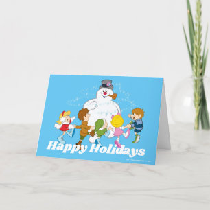 Frosty the Snowman™ Frosty & Children Playing Holiday Card