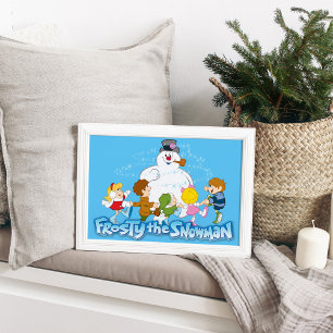 Frosty the Snowman™   Frosty & Children Playing Poster