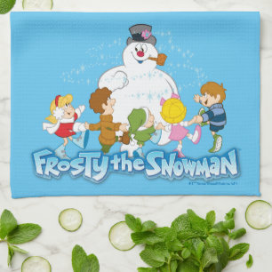 Frosty the Snowman™ Frosty & Children Playing Tea Towel