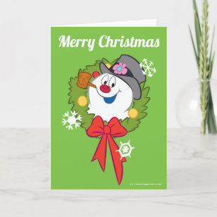 Frosty the Snowman™ Frosty Holiday Wreath Card