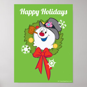 Frosty the Snowman™   Frosty Holiday Wreath Poster
