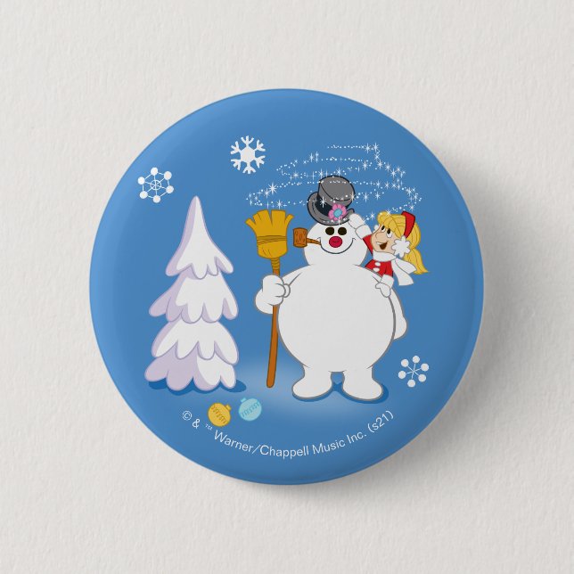 Frosty the Snowman™ | Frosty & Karen Winter Fun 6 Cm Round Badge (Front)