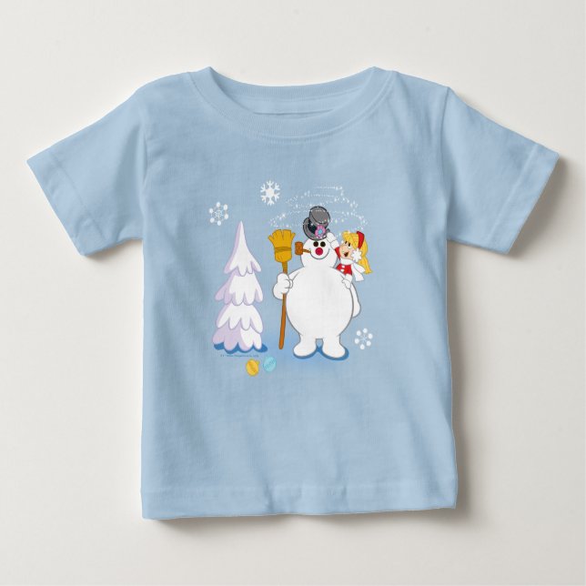 Frosty the Snowman™ | Frosty & Karen Winter Fun Baby T-Shirt (Front)