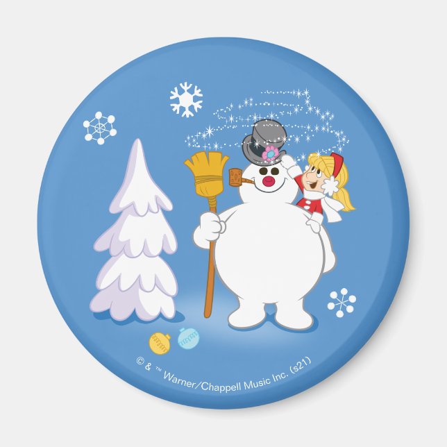 Frosty the Snowman™ | Frosty & Karen Winter Fun Magnet (Front)