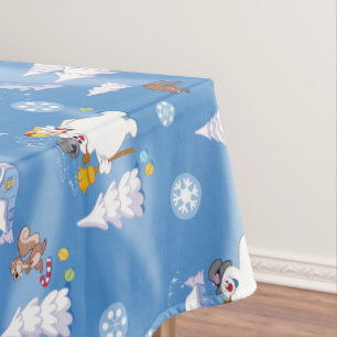 Frosty the Snowman™   Frosty & Karen Winter Fun Tablecloth