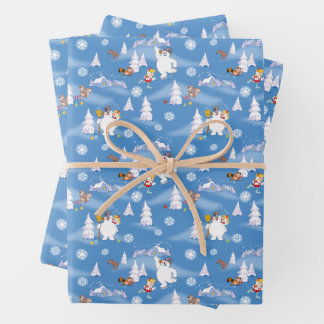 Frosty the Snowman™ | Frosty & Karen Winter Fun Wrapping Paper Sheet