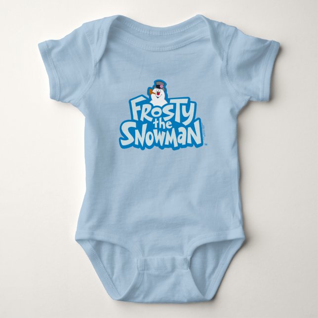 Frosty the Snowman™ | Frosty Stacked Logo Baby Baby Bodysuit (Front)