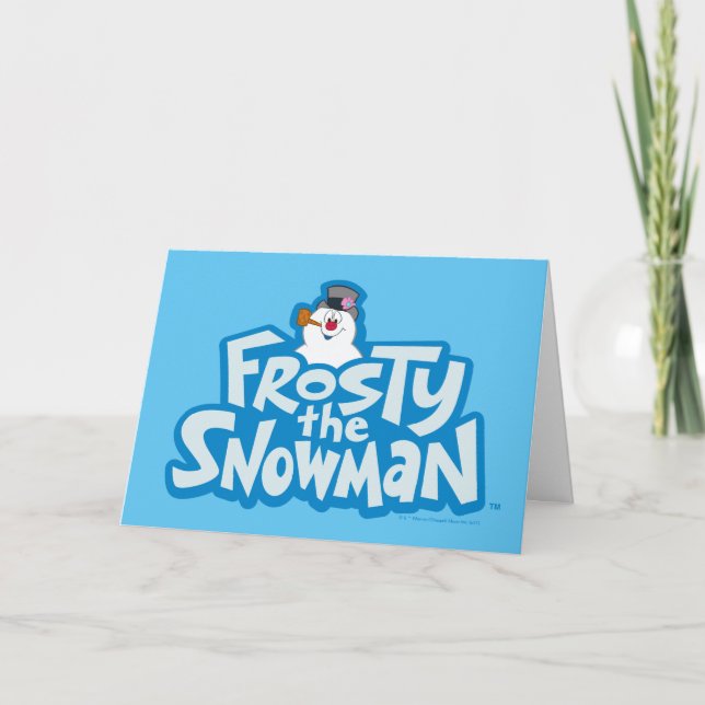 Frosty the Snowman™ | Frosty Stacked Logo Holiday Card (Front)