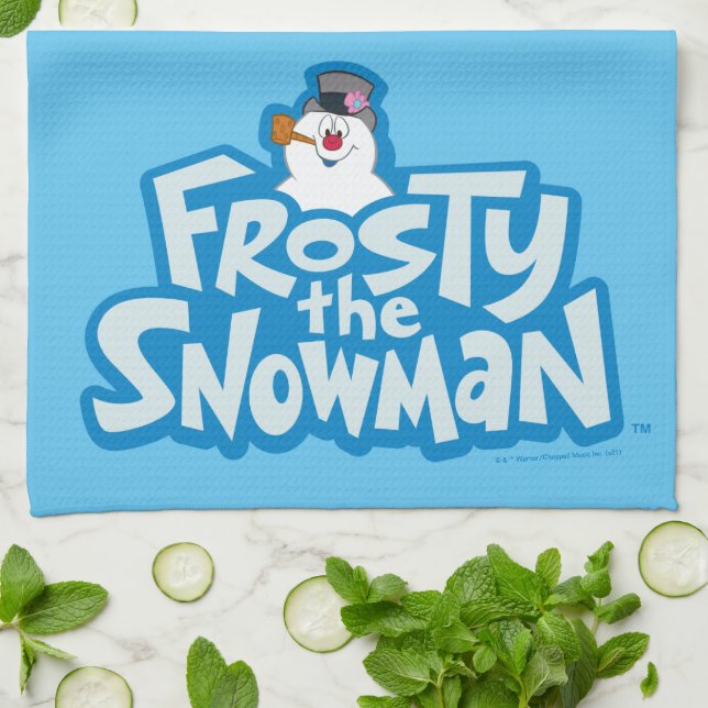 Frosty the Snowman™ | Frosty Stacked Logo Tea Towel (Folded)