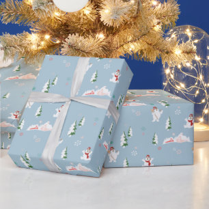Frosty the Snowman™   Frosty Winter Pattern Wrapping Paper