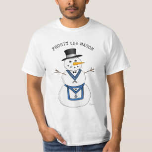 Frosty the Snowman Funny Masonic Holiday Christmas T-Shirt