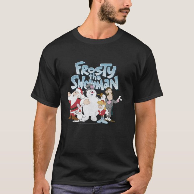 Frosty The Snowman Group Shot Logo  T-Shirt (Front)