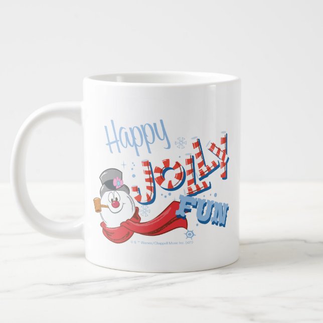 Frosty the Snowman™ | Happy Jolly Fun Large Coffee Mug (Left)