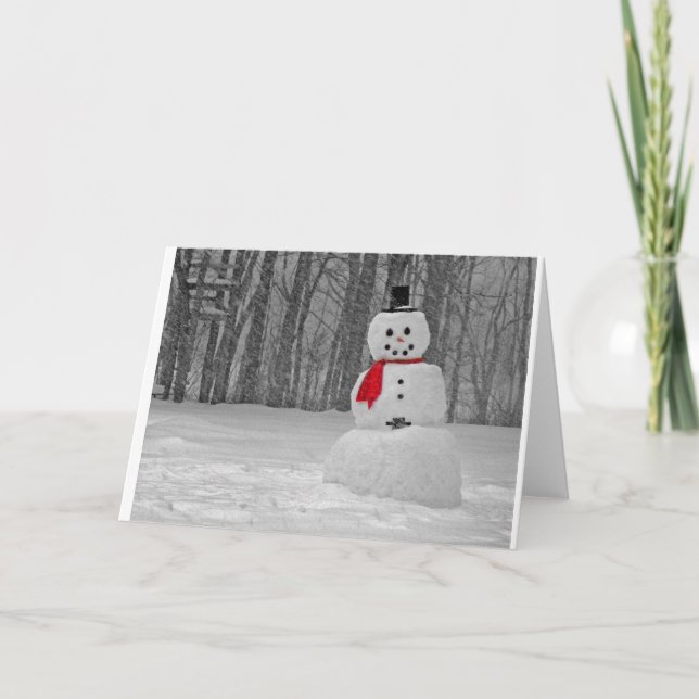 Frosty the Snowman Holiday Card (Front)