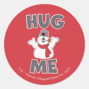 Frosty the Snowman™   Hug Me Classic Round Sticker