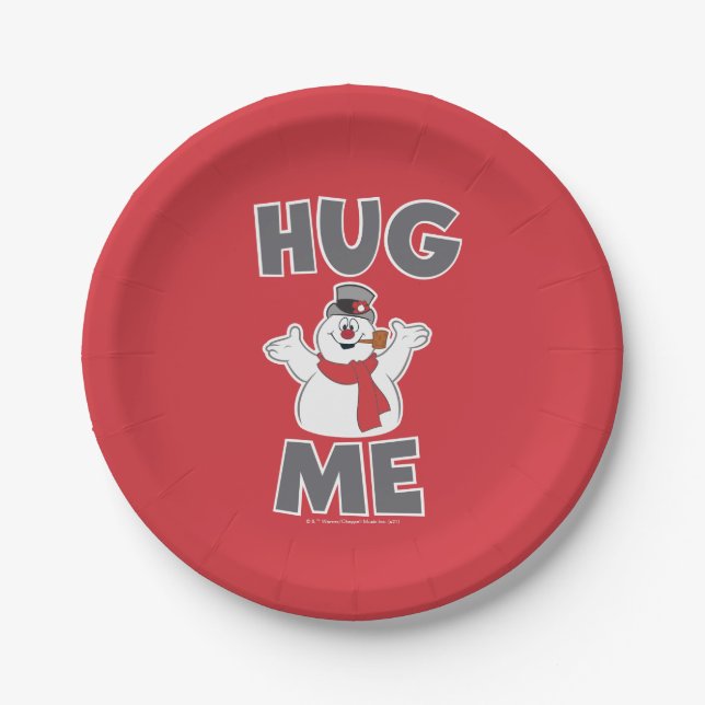 Frosty the Snowman™ | Hug Me Paper Plate (Front)