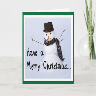 Frosty The Snowman Humourous Christmas Card